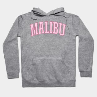 Malibu California Preppy Pink Varsity Hoodie